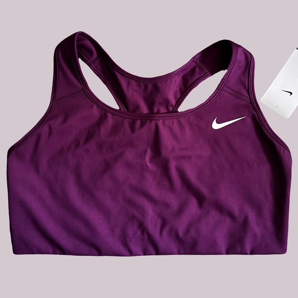 Nike Swoosh Training Sports Bra Purple Plus Size 1X